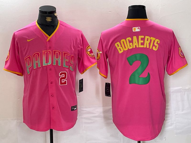 Men San Diego Padres #2 Bogaerts Pink Jointly 2024 Nike MLB Jersey style 15->san diego padres->MLB Jersey